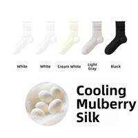 B&C.Room | Silk Lace Breathable Womens Mid-calf Summer Socks