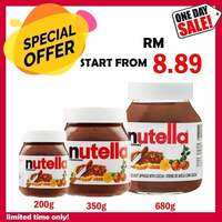 READY STOCK]Nutella Jam Hazelnut Cocoa Spread Bread (Jem Nutella Roti) (350g )