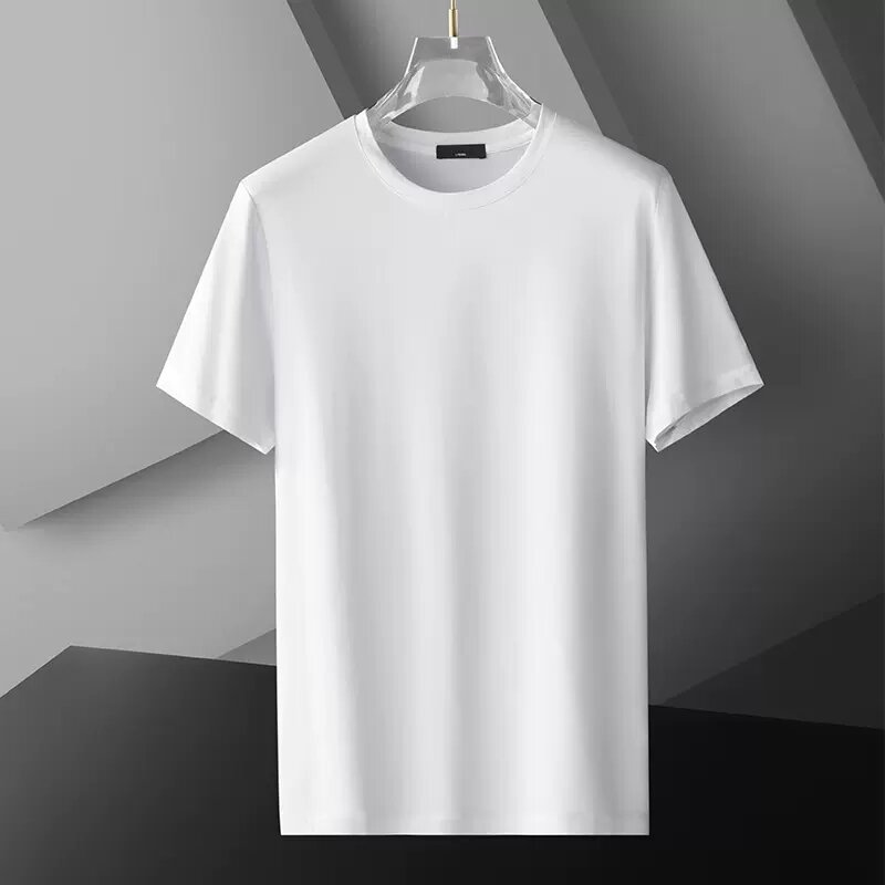 Ice Silk Casual Pants Men's Loose Cuffed Summer Thin Trendy Quick Dry Nine Points Sports Trousers Breathable Cotton Blend. 