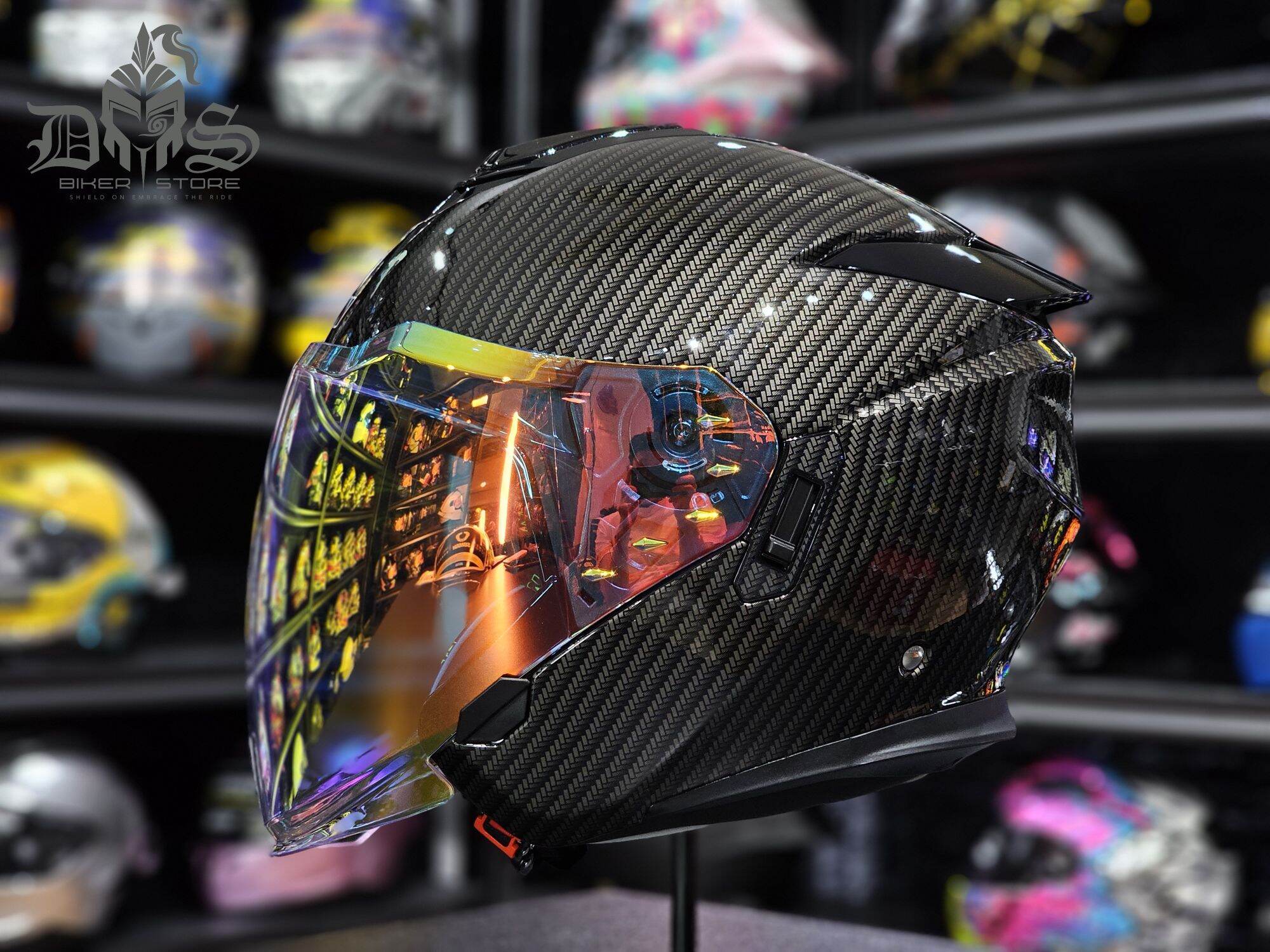 Original GSB Carbon Open Face Helmet Ece Approved Helmet