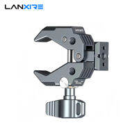 Camera Clamp Holder with NATO Base Powerful Magic Arm Clamp Mount Heavy Duty Multifunctional Crab Claw Clip for DSLR Camera/Monitor/LED Light/Microphone