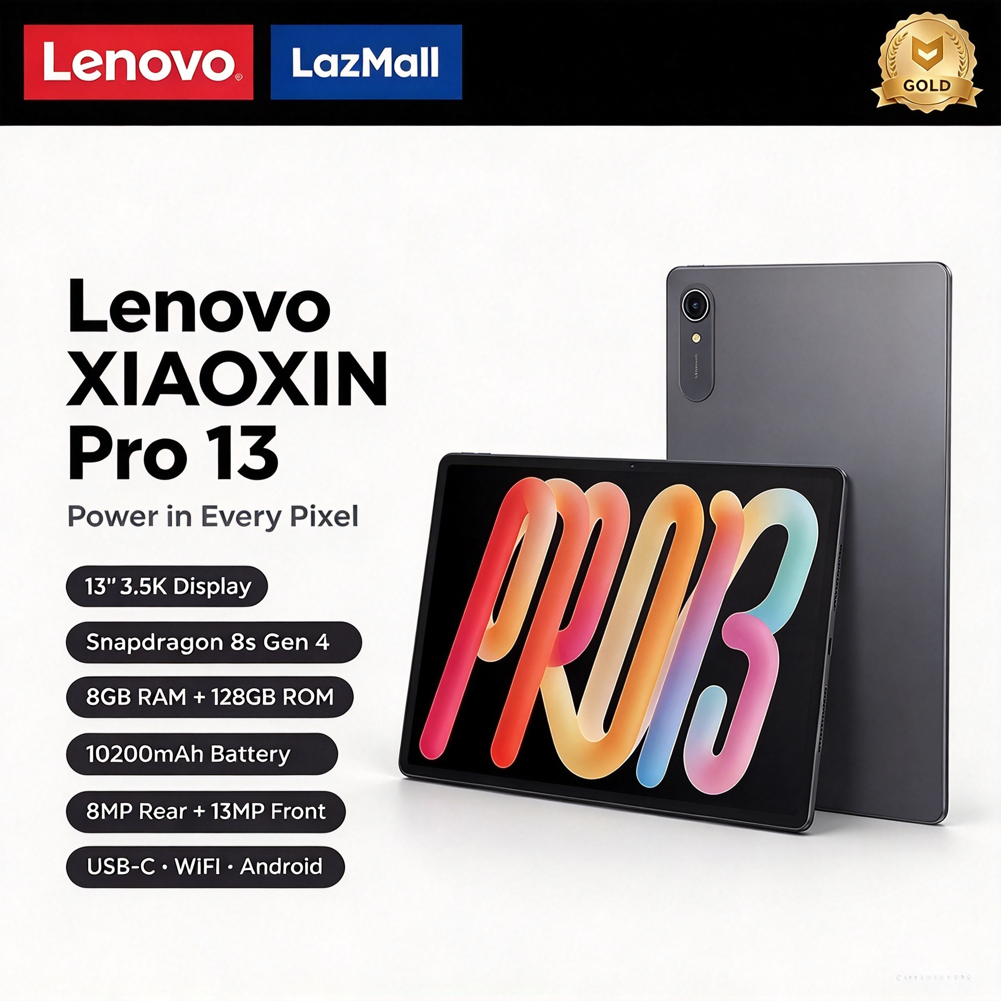 Only 12G256G available] Lenovo Xiaoxin Pad Pro GT 2025 | Chinese