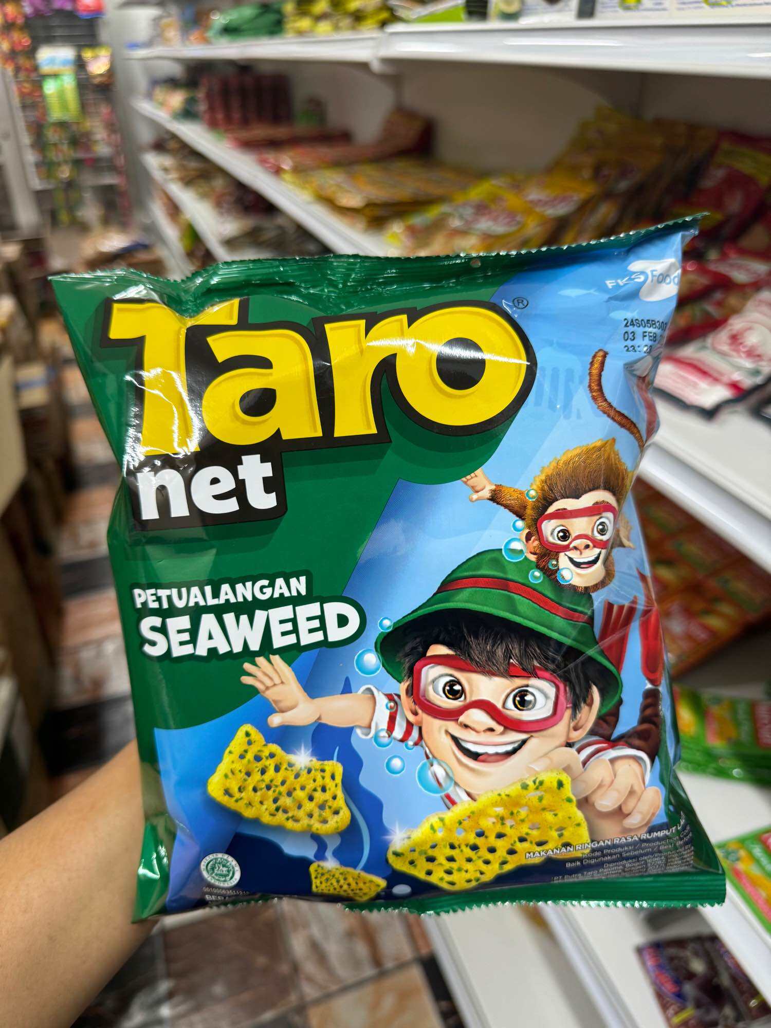 chips taro net seaweed 62 gram 1 bungkus | Lazada