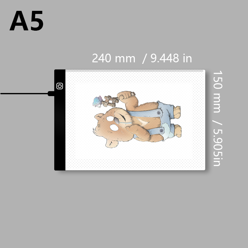 Transparent LED Light Pad for Drawing And Writing Ideal Copy Table for Artists And Students Anime Art Replication Tracing Tool