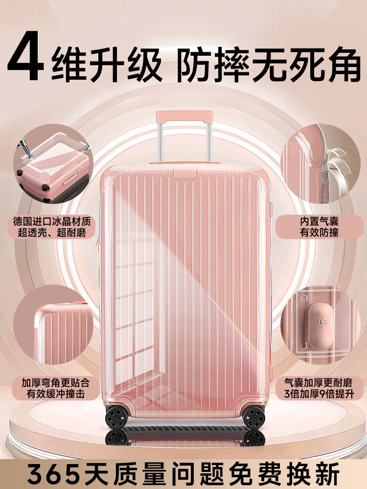 Essential Travel Rimowa Luggage Cover Protective Sleeve for 21 26 Inch Suitcase Dustproof Bag Suitable for All RIMOWA Sizes. 