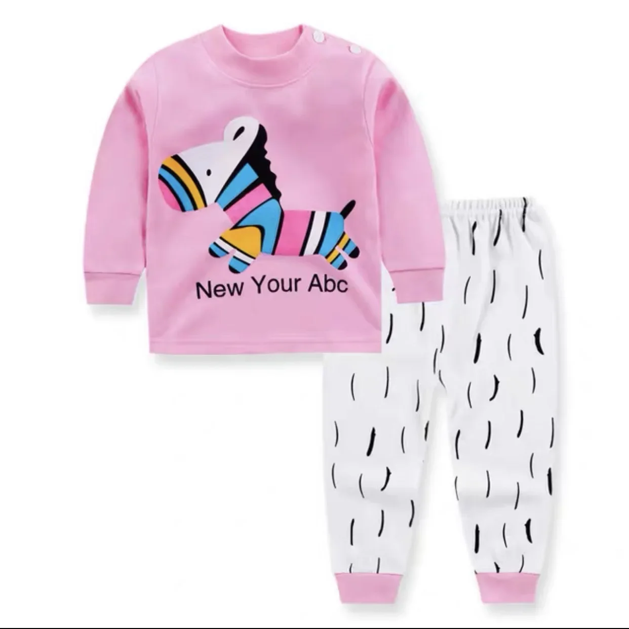 Baby girl sleepwear pyjamas clothing set long sleeve long pant / baju tidur kanak kanak