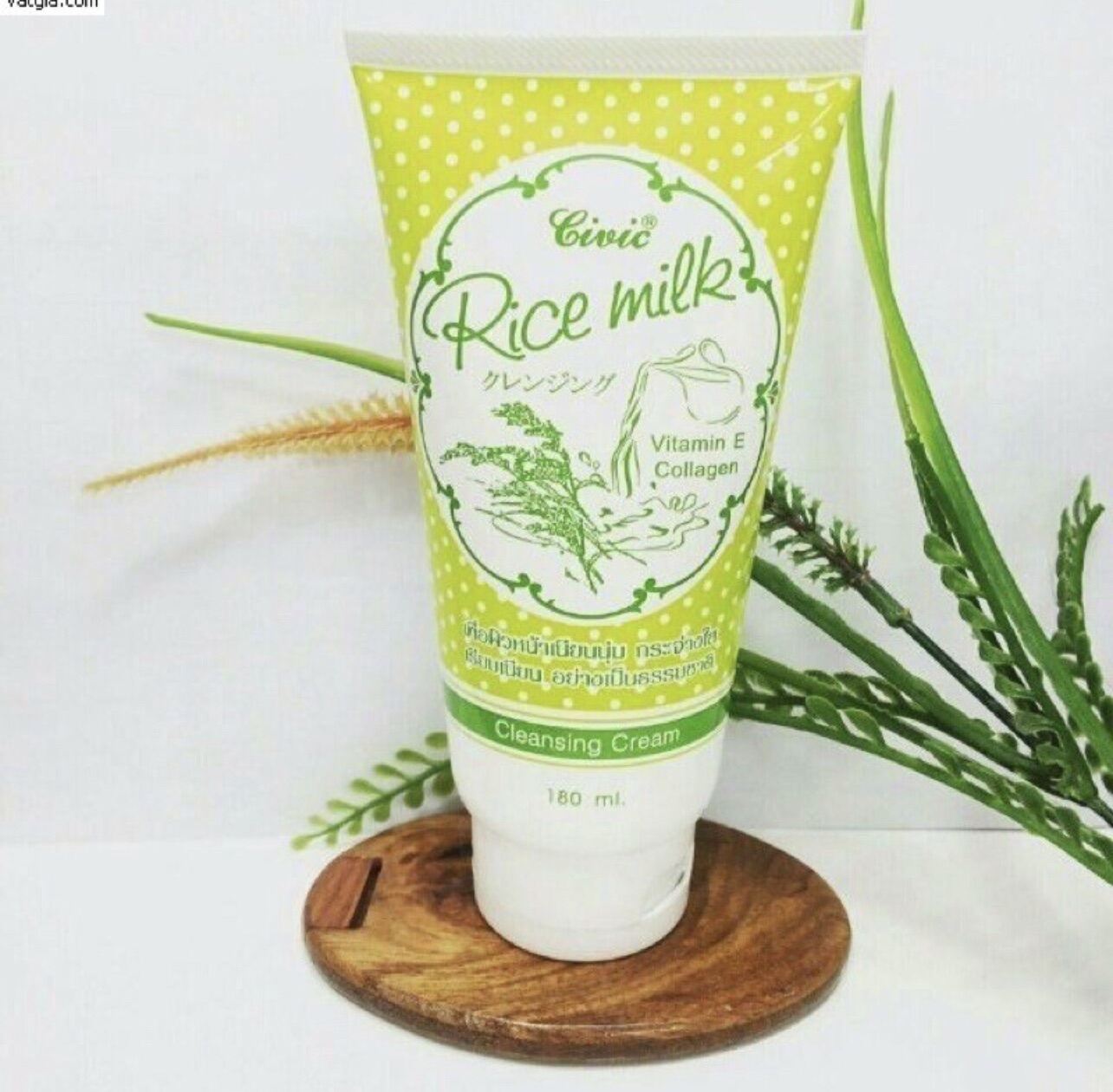Civic Rice Milk Cleansing Cream 180g 💯 Original 🇹🇭 Lazada