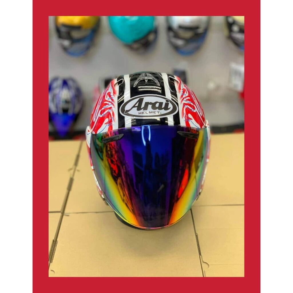 visor arai titan purple