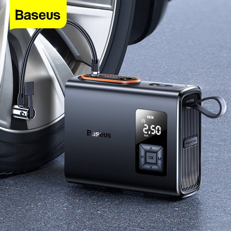 Baseus Wireless Tire Inflator Pump Portable Air Compressor for Car  Motorcycle Bicycler Pressure Injector Tyre Electric Inflation Lazada PH