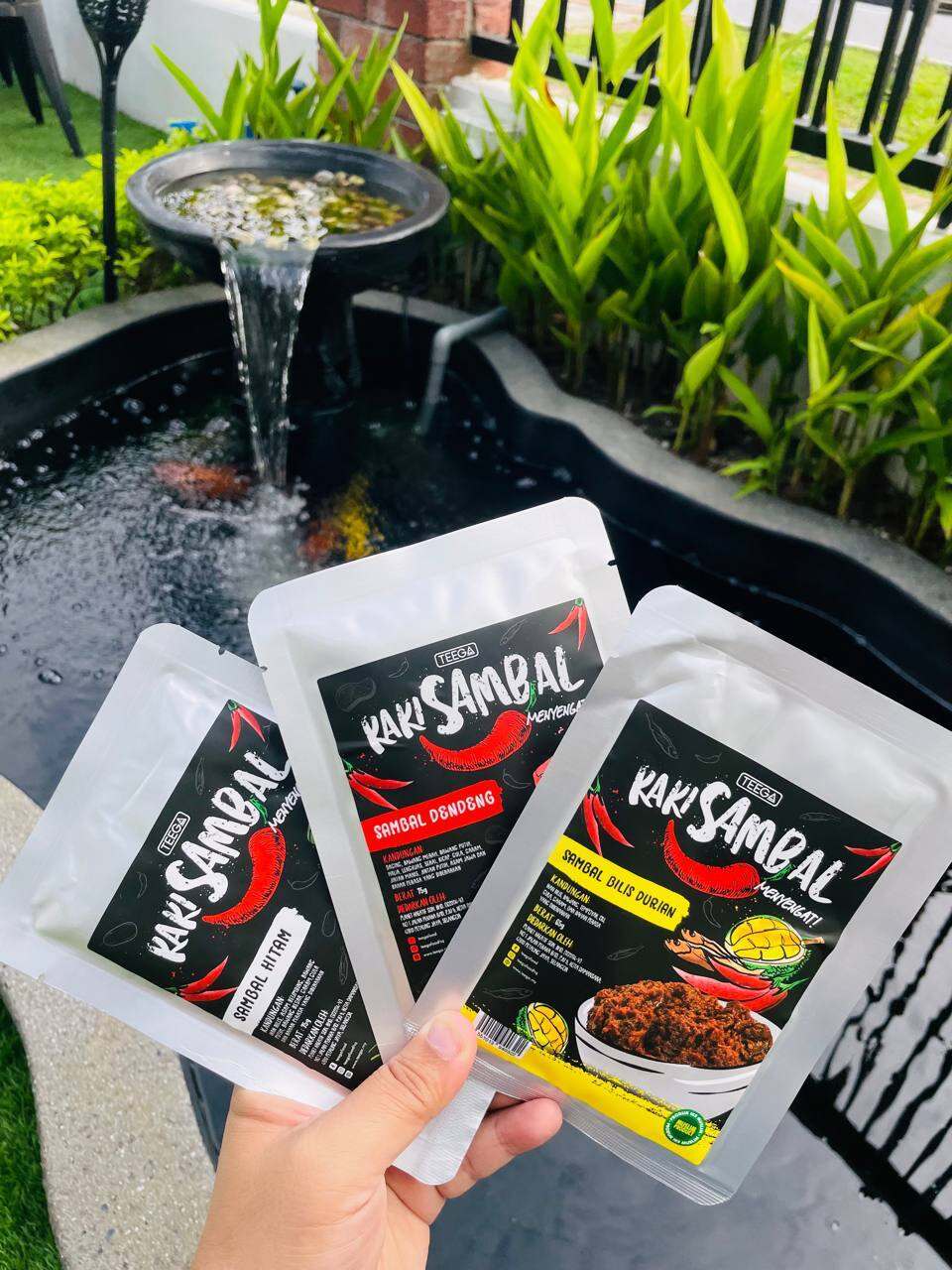 Sambal Hitam / Sambal Bilis Durian / Sambal Garing Jawa / Sambal Daging Dendeng by TEEGA. 