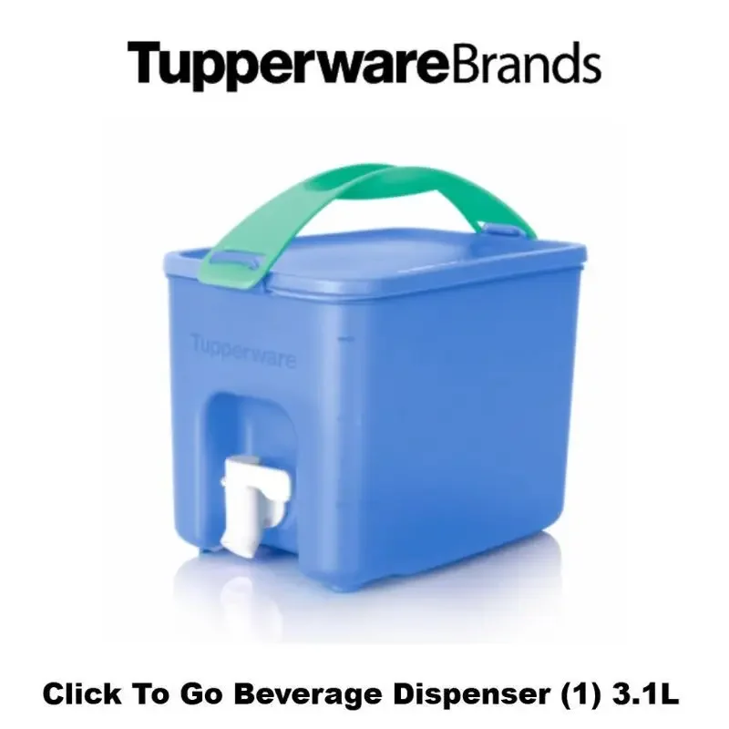 Tupperware Brands Click To Go Water Dispenser (1pcs x3.1L) New Arrival