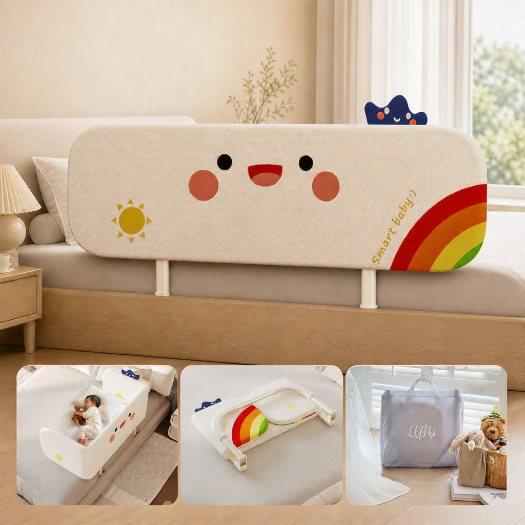 QIANBELL | Baby Safety Guard Portable Foldable Bed Rail