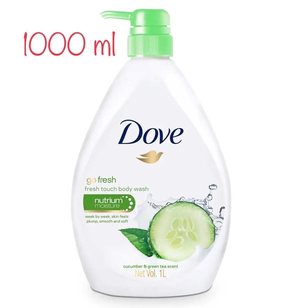Dove Shower Gel / Body Wash Go Fresh / Cecair Mandian - Cucumber & Green Tea 1000ml