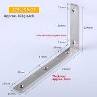 TIANZHUOJINSHU | Stainless 90 Degree Right Angle Support L Bracket