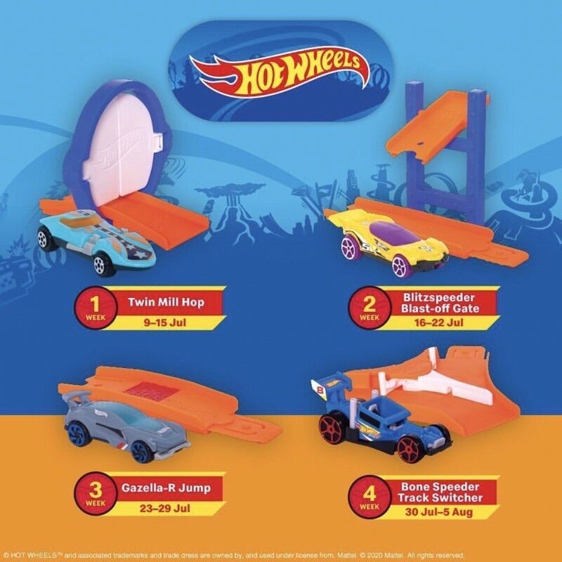 happy meal hot wheels 2020