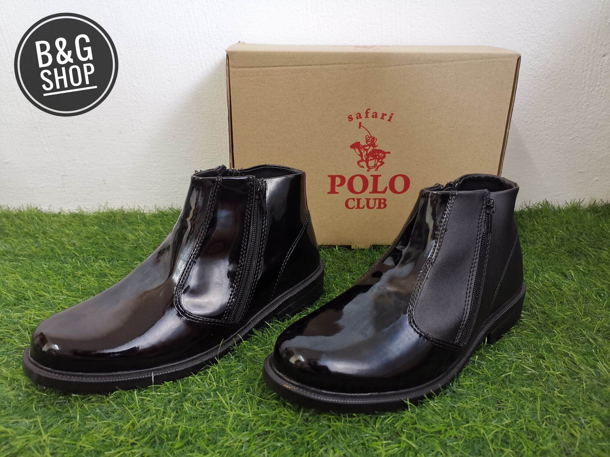 Safari Polo Club Genuine Leather Men Casual Boots Medium Cut