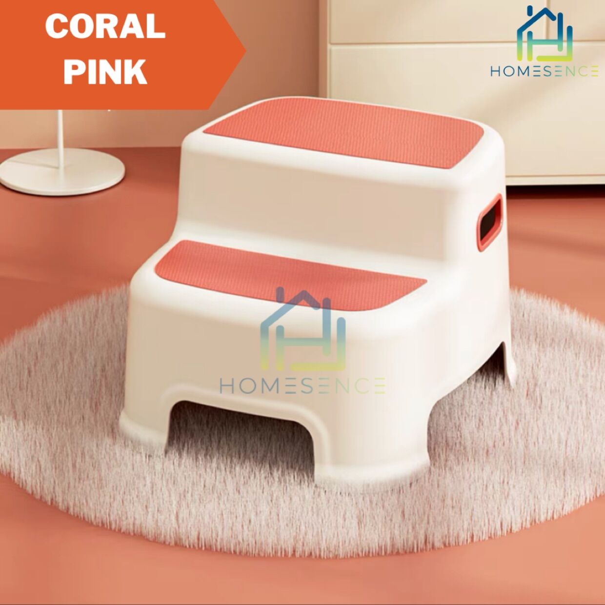 Children Two Step Stool Dual Height Potty Training Dining Toilet Chair Kids Toddler Gift | Bangku Kanak