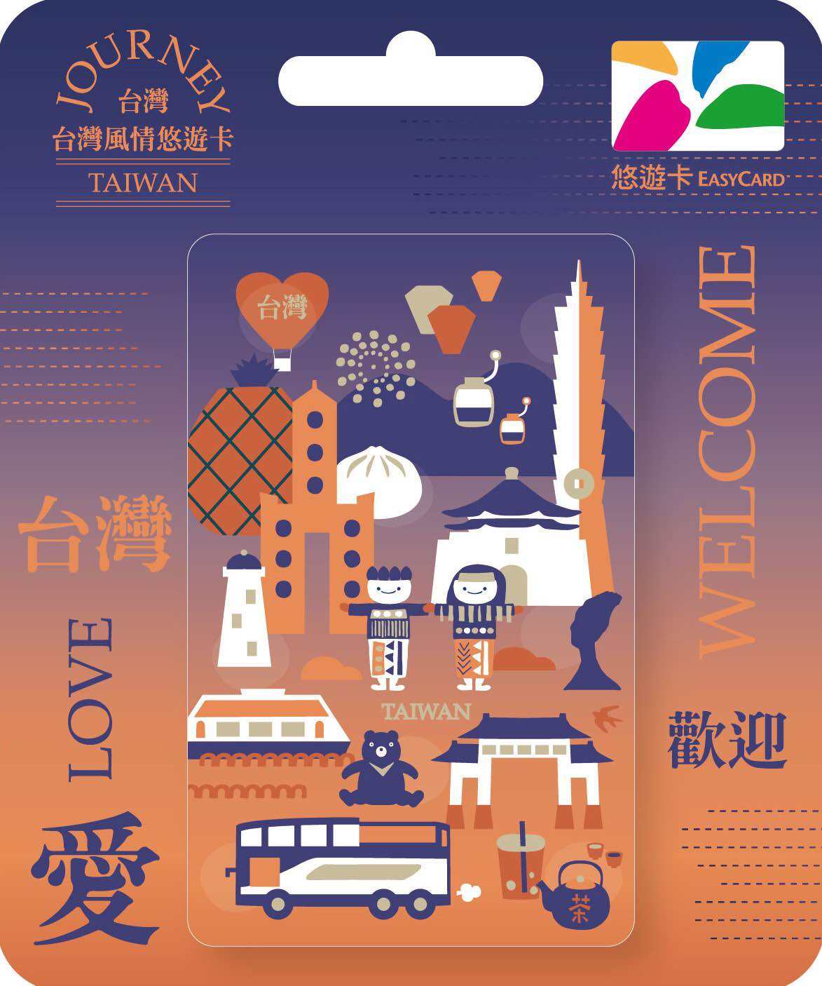TAIWAN EASYCARD 台湾悠游卡“无限期使用”空卡自行充值台湾7-11 充值即 