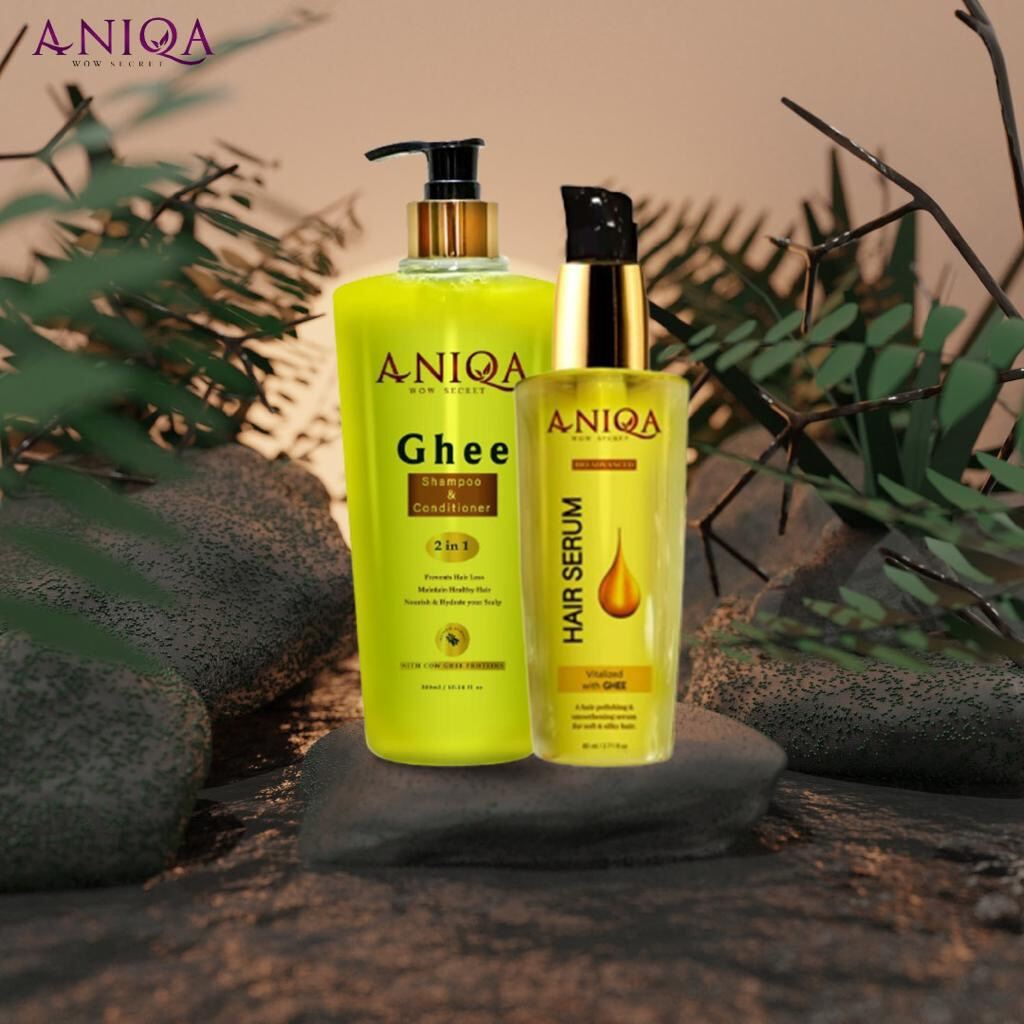 Aniqa Ghee Hair Shampoo & Serum Lazada