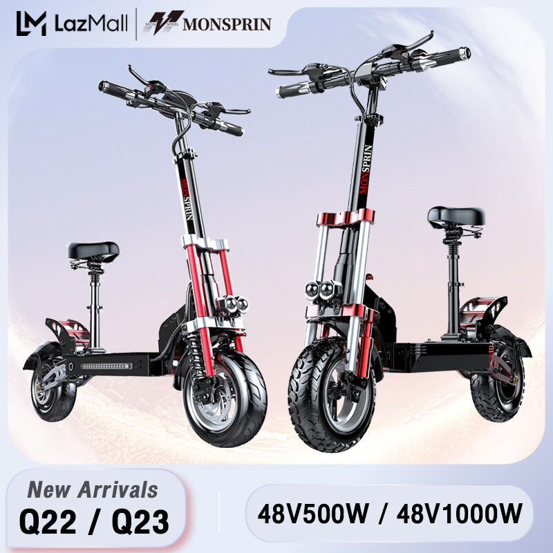 Electric Kick Escooter With Removeable Seat Motor 500w 1000w Electric