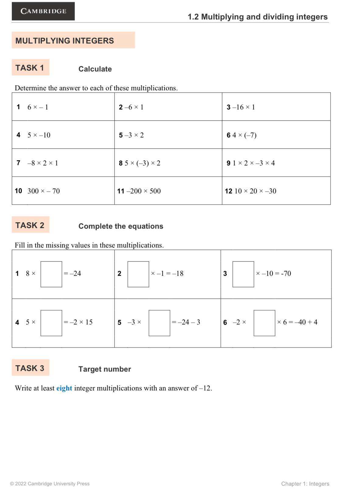 Year 7 Math Cambridge Lower Secondary Topical Worksheets with Answers | Hardcopy | Year 7 Checkpoint Preparation Revision. 