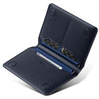 VULKIT-Slim Minimalist Passport Wallet RFID Blocking Passport Holder Leather Travel Wallet for Men Women-VPW120
