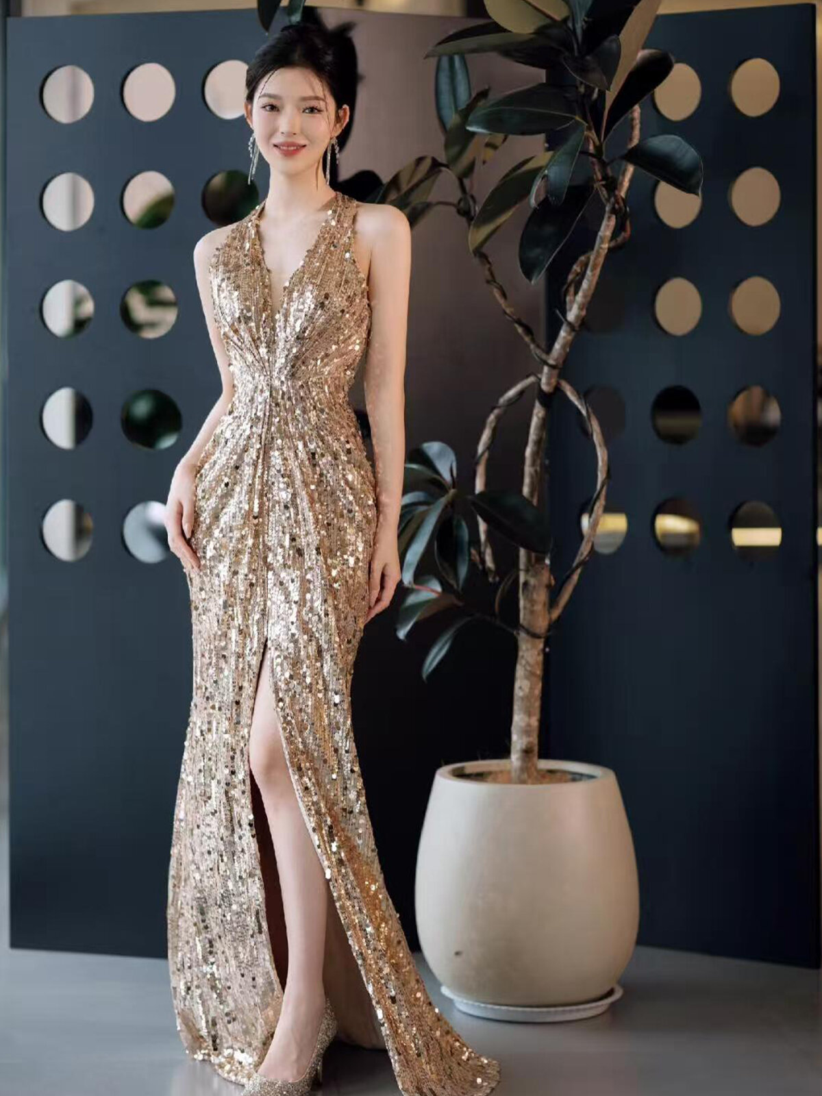 Buy Gold Colour Dinner Dress Online at a Better Price | Lazada Malaysia Buy Gold Colour Dinner Dress Online at a Better Price | Lazada Malaysia