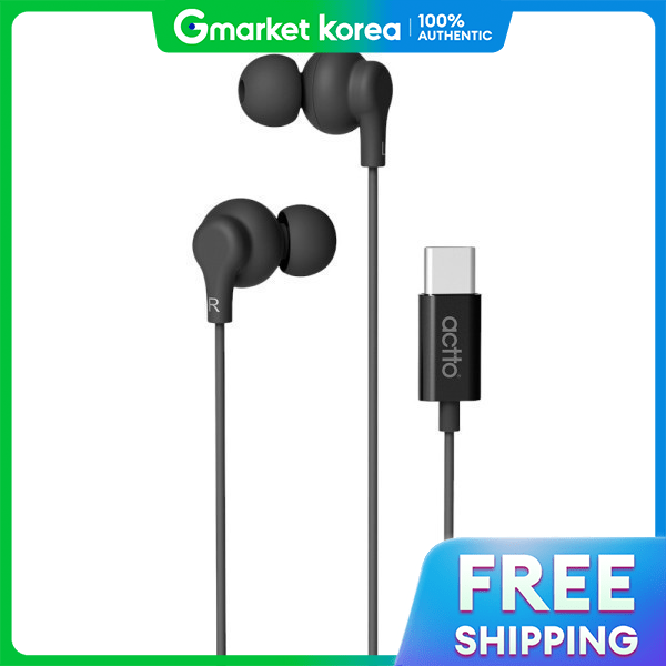 ACTTO | i/16/15 Vibe Usb-C In-Ear Wired Earphones (Black)