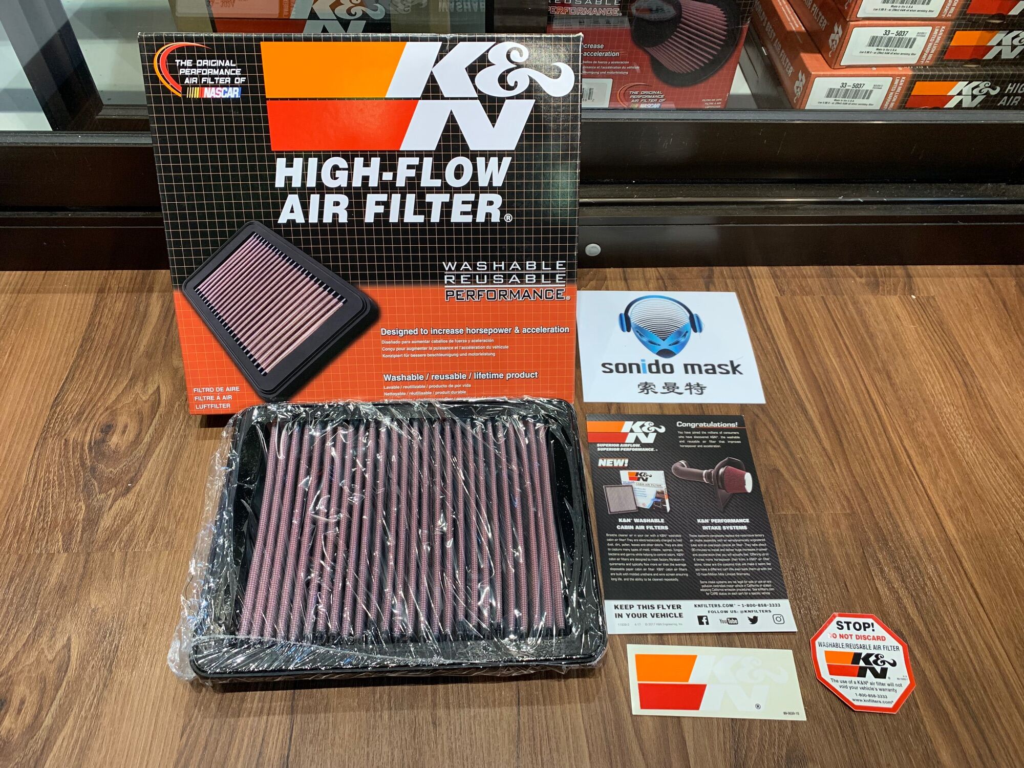 Mazda AXELA ATENZA CX5 CX9 3 6 K&N Original Drop in Air Filter 333024