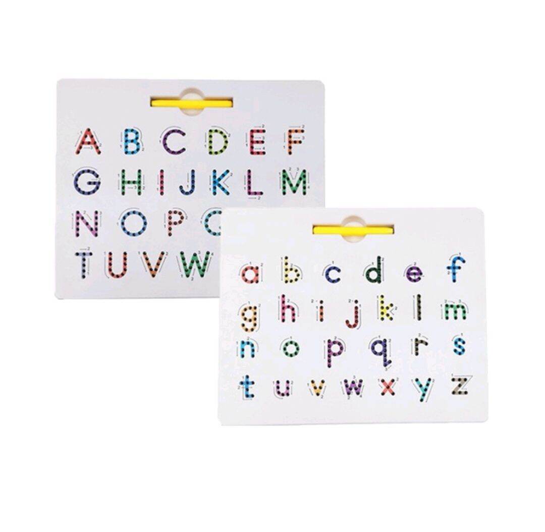 🔥READY STOCK 🔥双面磁性🔤字母 Magnetic Alphabet Tracing Board - Double Sided ...