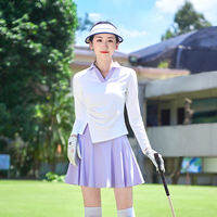 TTYGJ | Quick-Dry Long Sleeve Golf Top Skirt Set