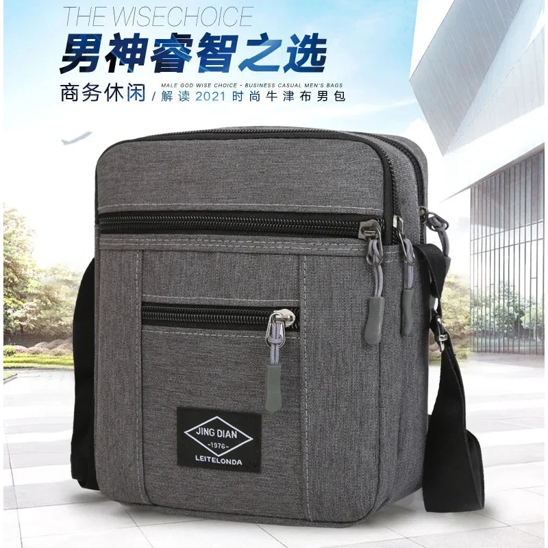 Single Shoulder Bag Men's New Fashion Casual Bag Korean Style Men's Messenger Bag All-Match Briefcase Small Handbag Men's Bag Fashion