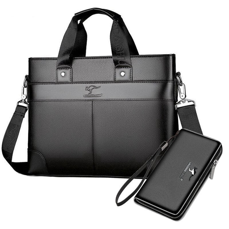 Handbag Men's Business Leather Texture Briefcase Simple Casual Shoulder