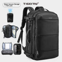 Tigernu 9831 USB Port vacuum backpack Expandable bag for men women Large Capacity laptop bag Waterproof luggage travel bag Fit 17inch laptop