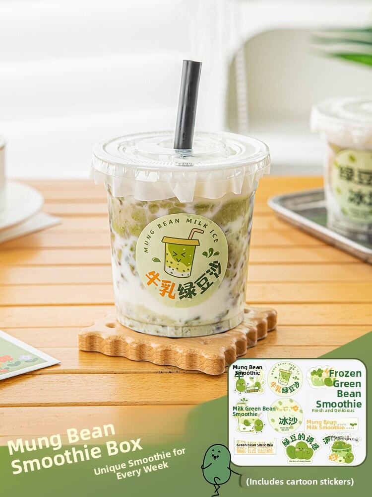 Meidi | Disposable Thick Ice Beverage Cup with Lid for Street Vendors - Jenama Meidi Harga 48 Ringgit*Penghantaran Percuma