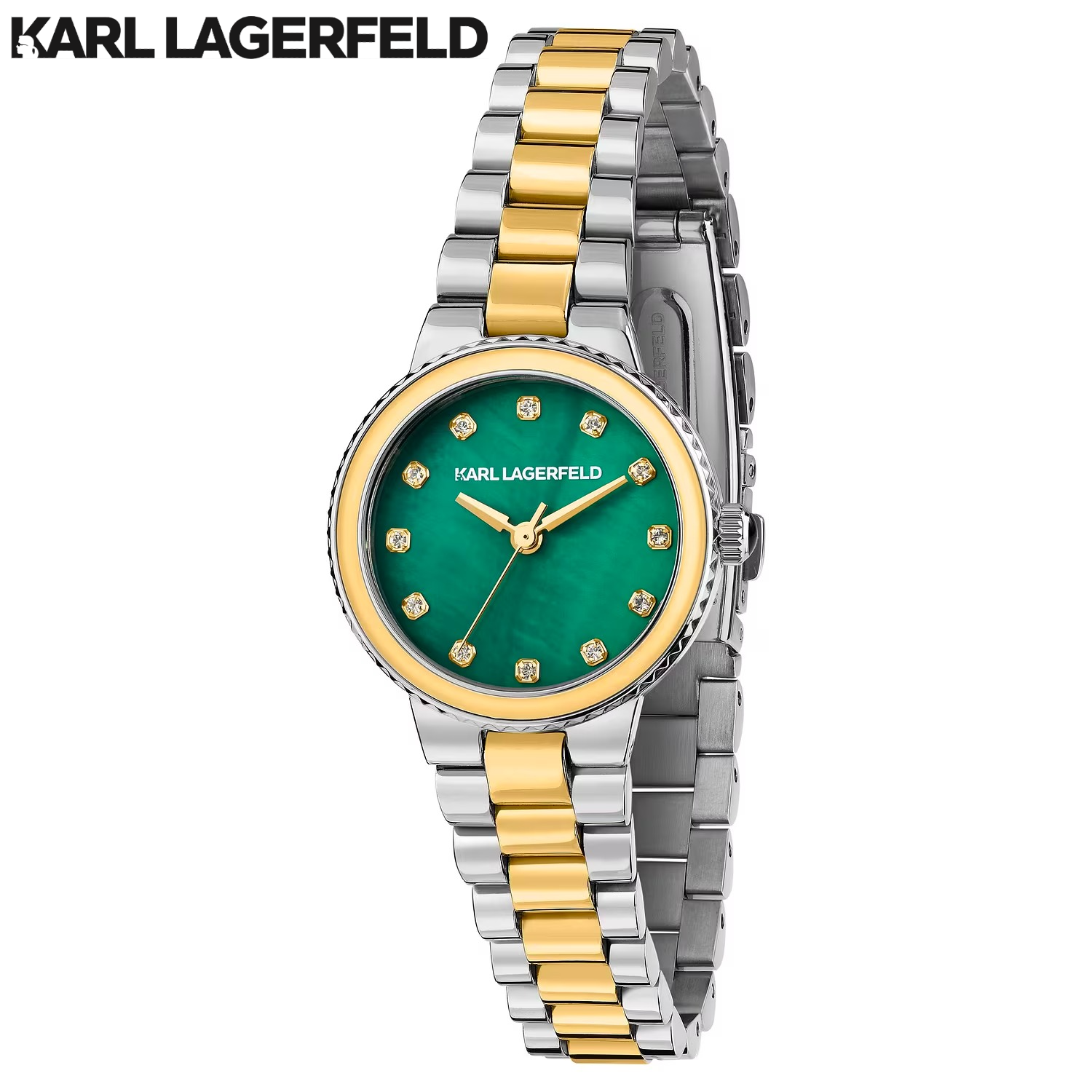 KARL LAGERFELD Kaiser 28mm Women's Quartz Watch Stainless Steel Bracelet ราคา 9,737 บาท*ส่งฟรี