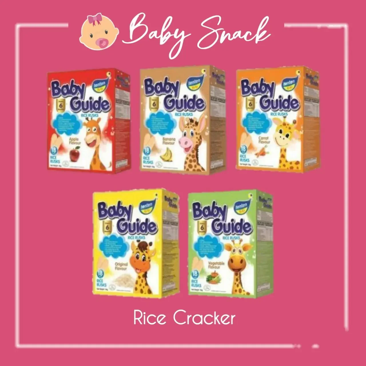 Baby Guide Rice Rusk Rice Cracker | Snack Baby