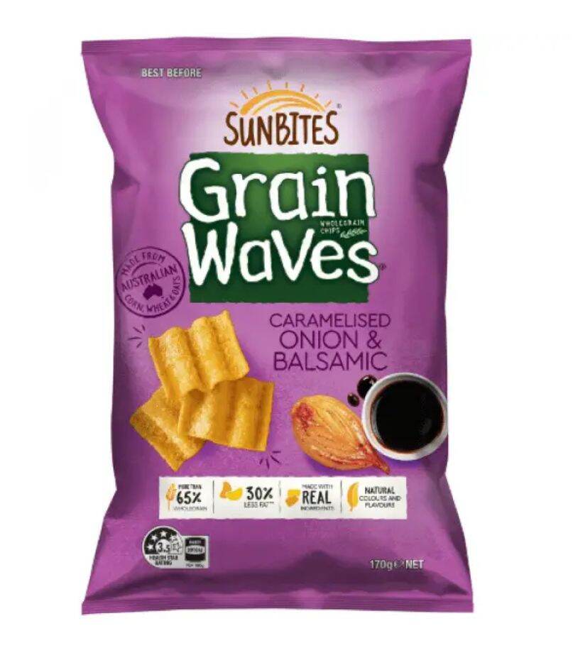 【MM6】Sunbites Grain Waves 170g 3種アソート Buy Sunbites Grain Waves Chips Sour Cream & Chives 170g | Coles
