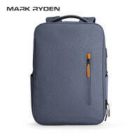 MARK RYDEN กระเป๋าเป้ยูนิเซ็กซ์อเนกประสงค์เดินทางพร้อมช่องชาร์จ USB ขนาด 17.3 นิ้วกันน้ำพร้อมซิป YKK กระเป๋าเรียนรุ่น MR9202