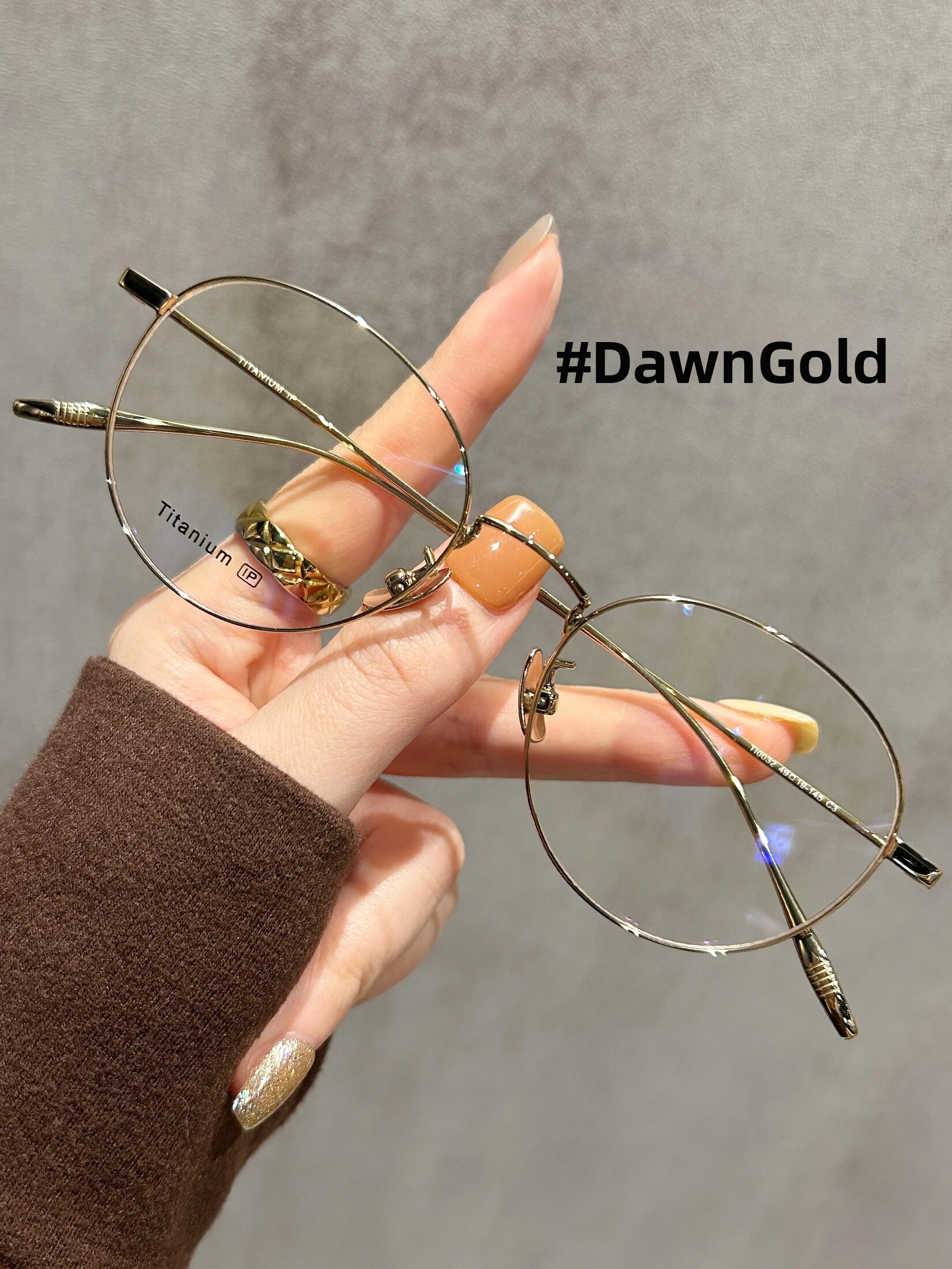 Ultra-light 7g Titanium Small Round Frame Myopia Eyeglasses Frame Harga  144 Ringgit*Penghantaran Percuma