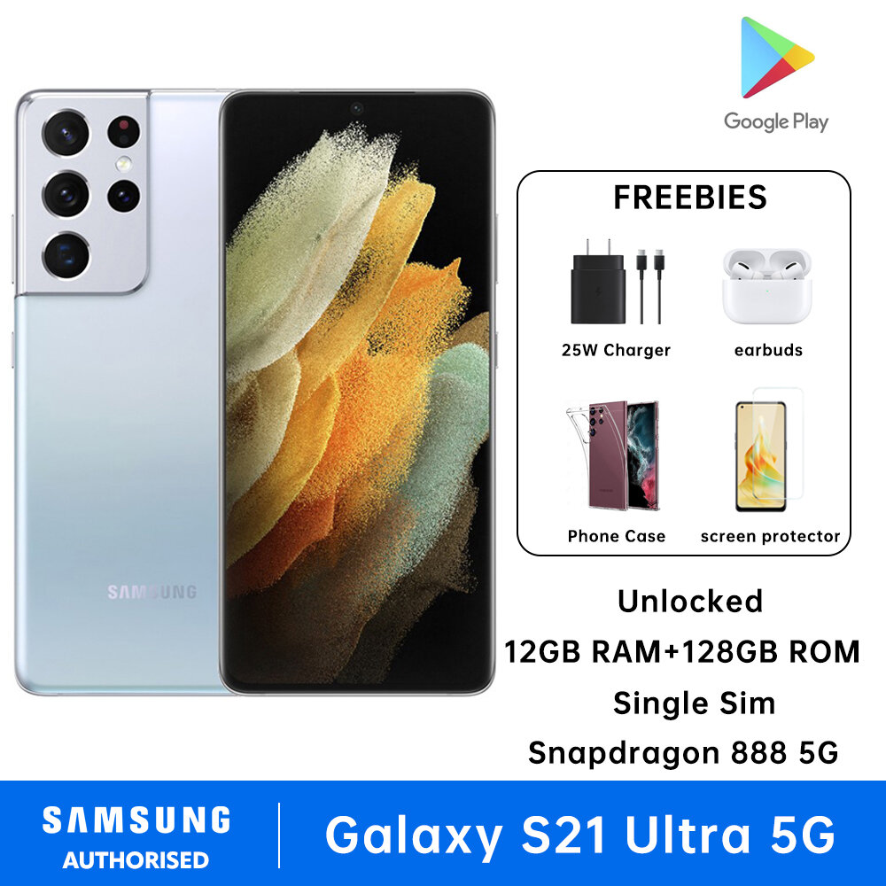 Samsung Galaxy S21 Ultra 5G US Version Single Sim 12GB RAM + 128GB ROM Snapdragon 888 5G 5000 mAh SM-G998U1 - Image 2