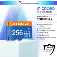 ADATA MICRO SD A1 CL10 - 32GB/64GB/128GB/256GB INCLUDE ADAPTER
