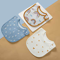 3pcs/set Baby Girl Boy Feeding Bibs Waterproof Apron Cartoon Towel Kids Toddler Dinner Bandanas Burp Cloths Baby Accessories