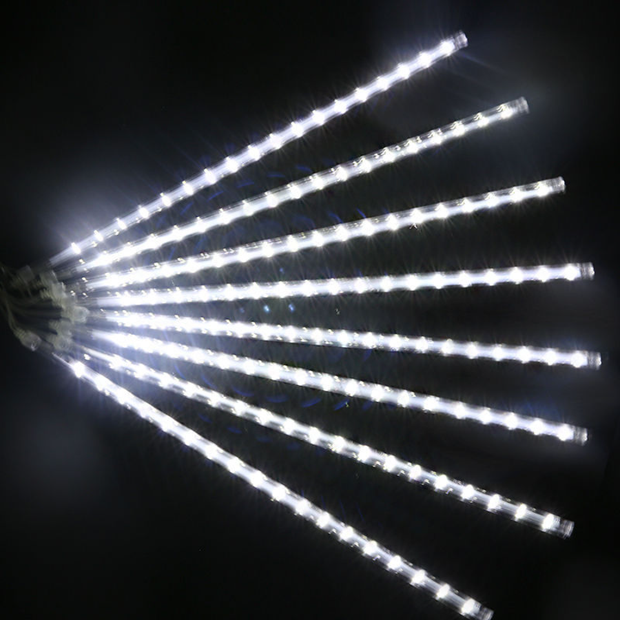 8 Tubes Solar/EU LED Meteor Shower Rain Lights Waterproof Falling Raindrop Fairy String Light Holiday Party Patio Decor 30/50CM