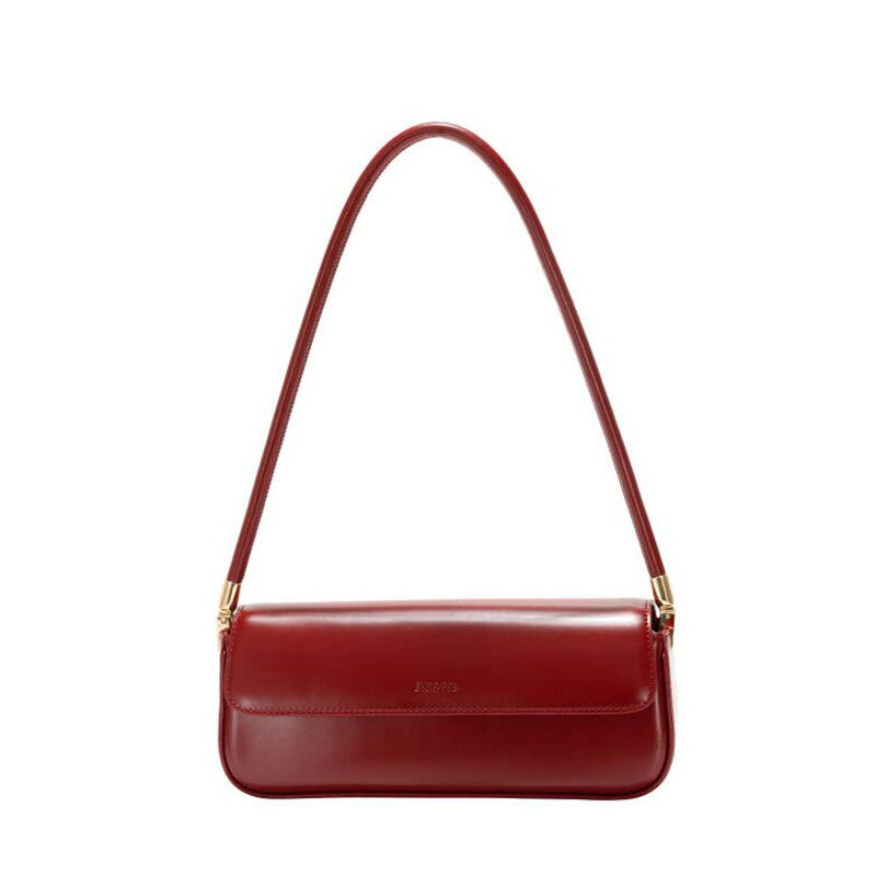 GXFMOD French Design Leather Shoulder Bag Red Underarm Wedding Women's Bag Vintage Style Single Shoulder Handbag for Youth Harga  255 Ringgit*Penghantaran Percuma