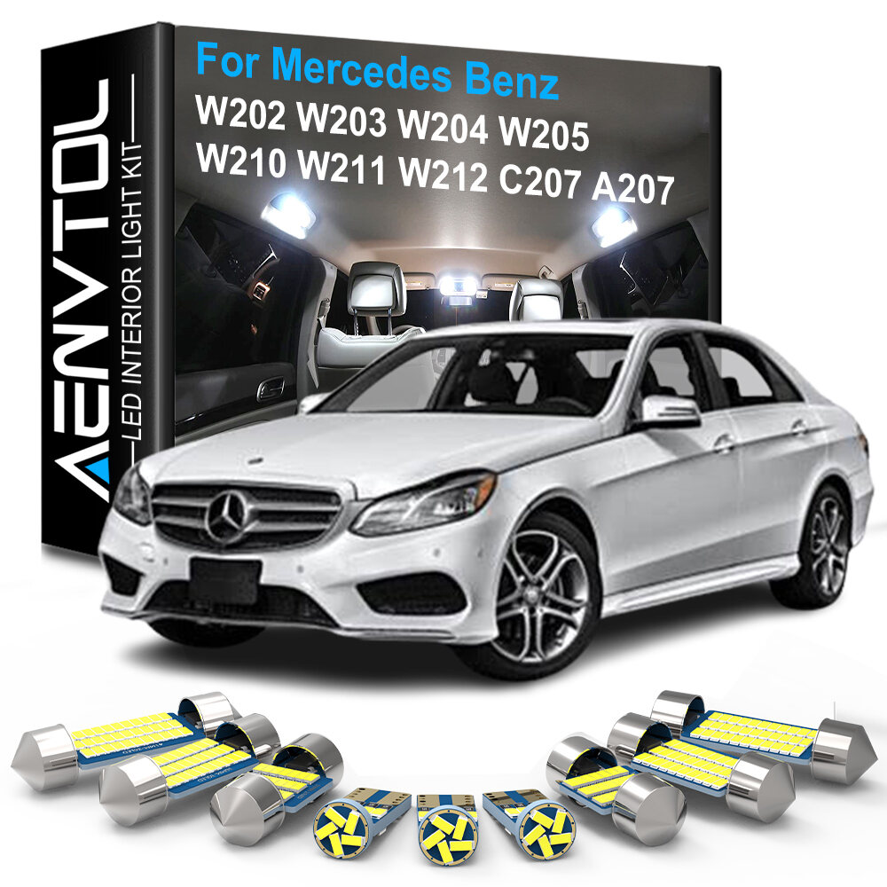 Kit LED Interno XtremeVision Per Mercedes Classe C W202 (1993-1999), 14 Pezzi
