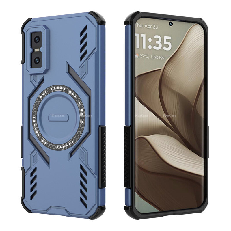 PlusCase for Infinix GT 30 Pro 5G Case Heat Dissipation Armor Shockproof Hard Back Cover [Compatible with MagSafe] - Image 4
