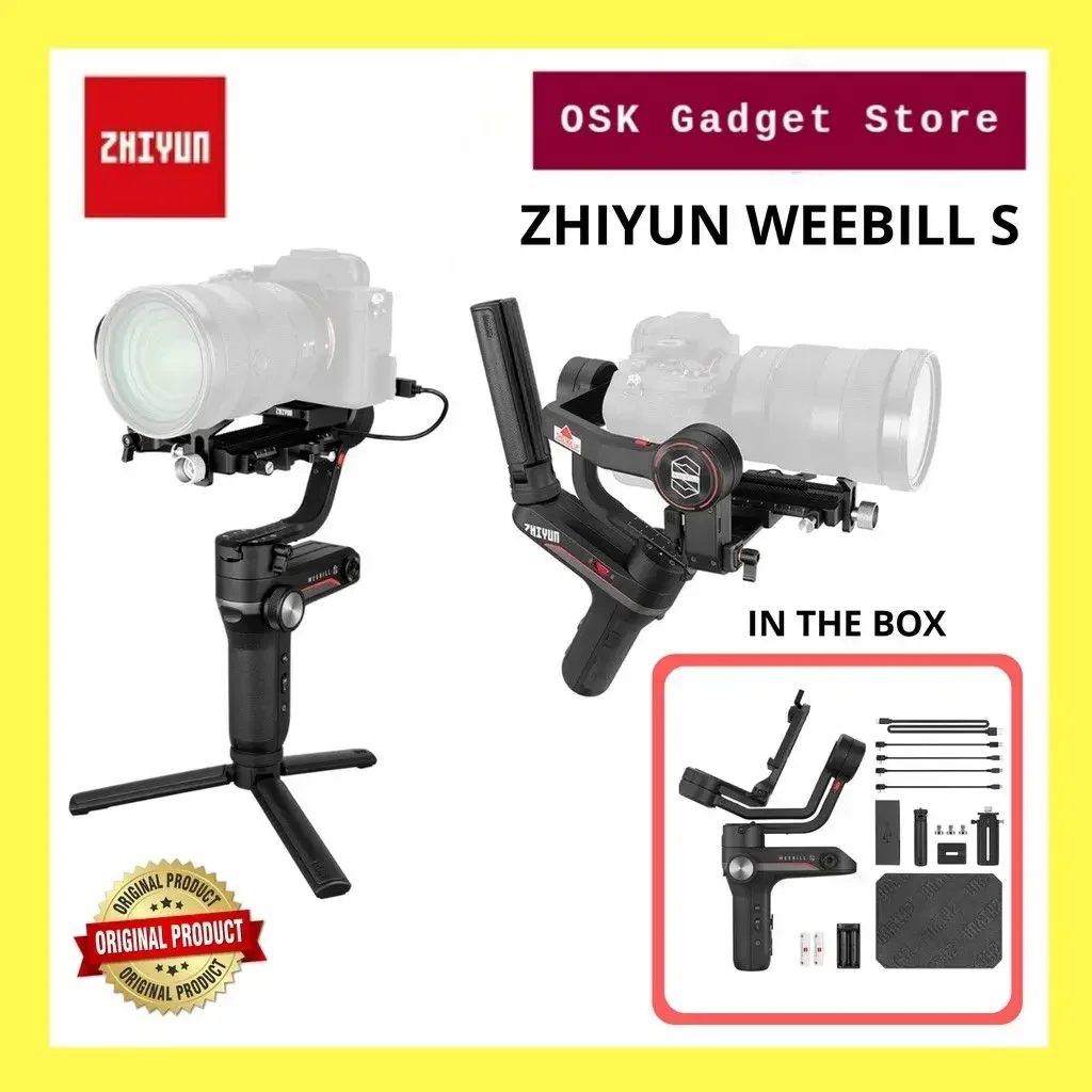 Zhiyun Weebill S 3-Axis Gimbal Stabilizer For DSLR And Mirrorless Camera ( 1Year Warranty )