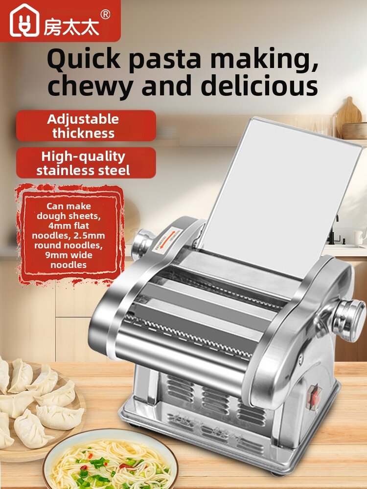FANGTAITAI | Electric Multi-Function Pasta Maker & Dough Roller Small Stainless Steel - Jenama FANGTAITAI Harga 407 Ringgit*Penghantaran Percuma