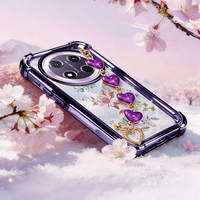Callfire Elegant Phone Case For Honor X9C X9D X9B 5G Magic 8 7 6 Lite 5G TPU Silicone Shockproof Magnolia Cases Covers With Bracelet